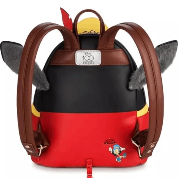 Disney 100 Decades Pinocchio Limited Release Loungefly Backpack Donkey Ears NWT - Picture 2 of 10